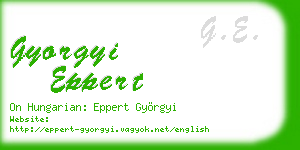 gyorgyi eppert business card