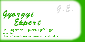 gyorgyi eppert business card